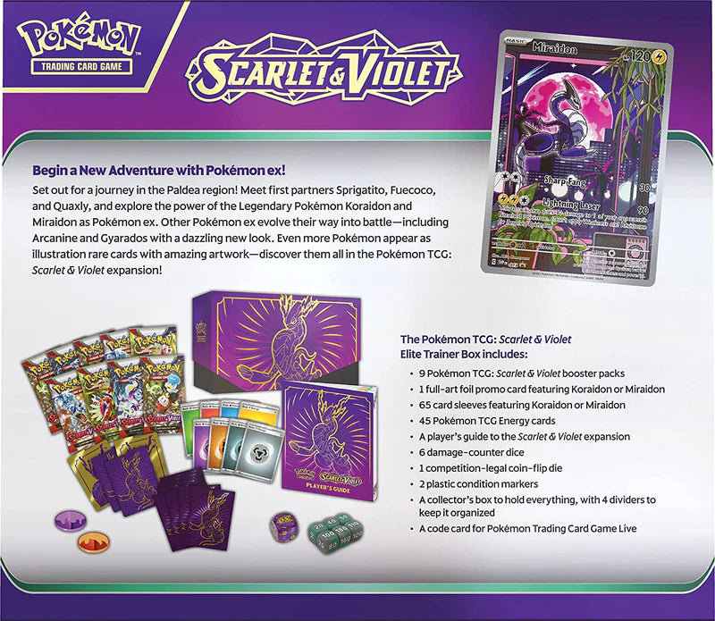 Pokémon TCG: Scarlet & Violet Elite Trainer Box (Miraidon)