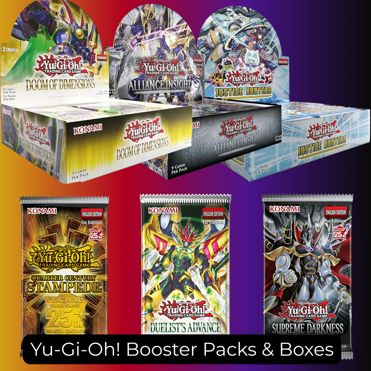 Yu-Gi-Oh! Booster Packs & Boxes