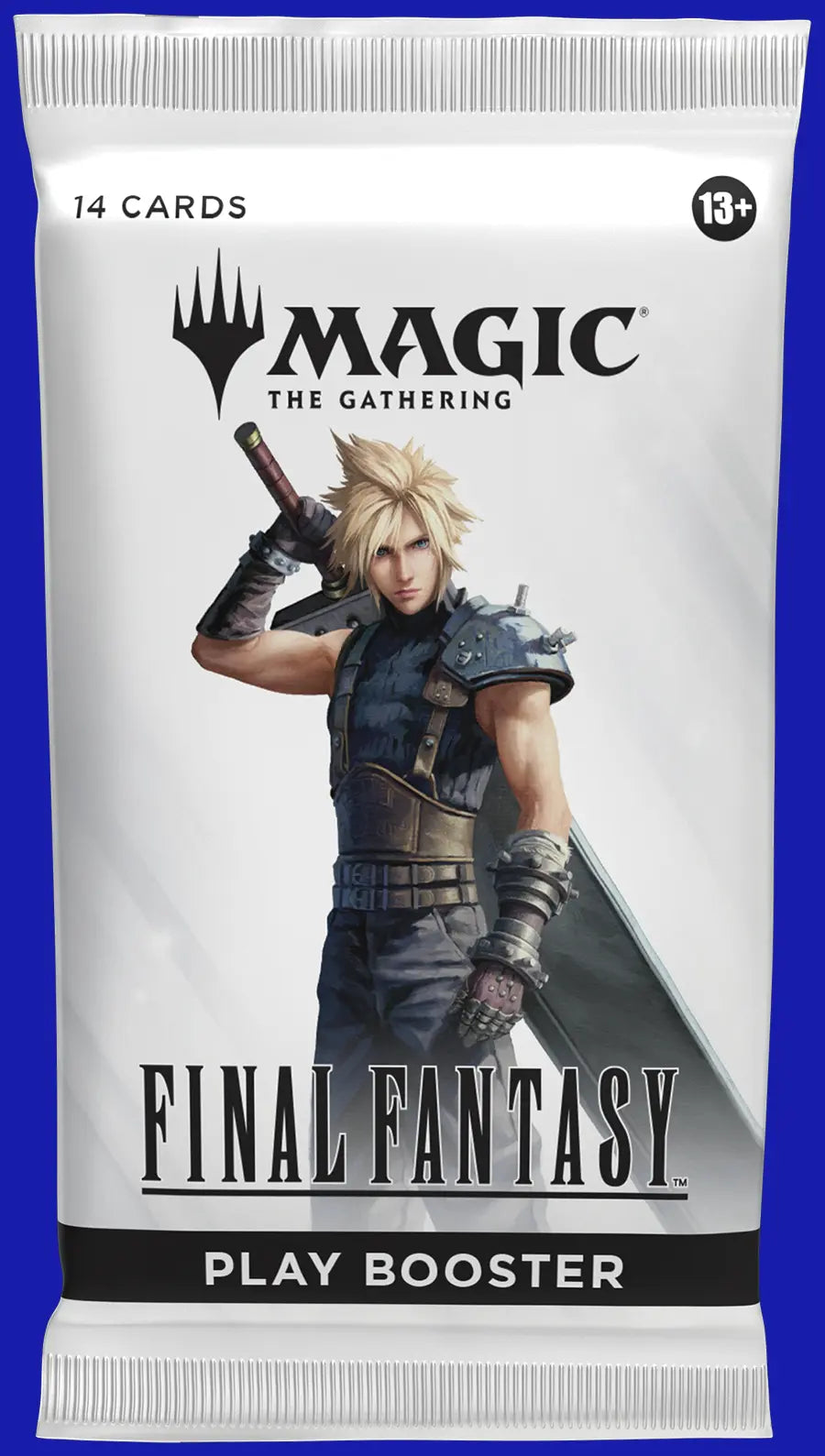 Magic: The Gathering Final Fantasy Play Booster Pack featuring Cloud Strife, 14-card MTG crossover booster