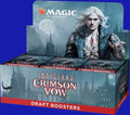 Magic: The Gathering Innistrad Crimson Vow Draft Booster Box featuring gothic vampire artwork, sealed product.