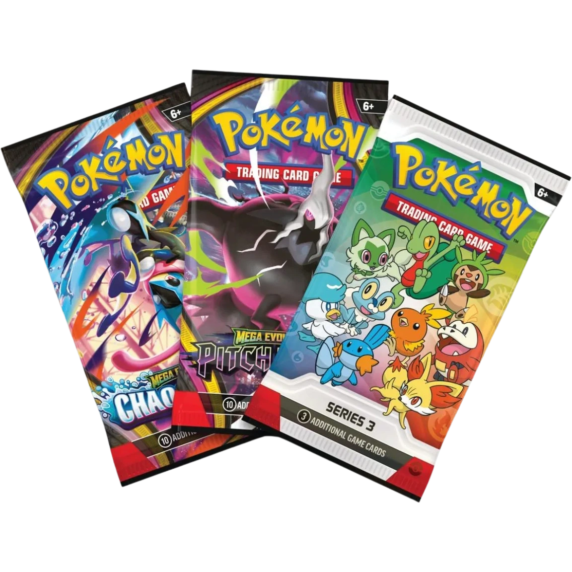 Pokémon TCG First Partner Illustration Collection Series 3 contents with promo pack and two booster packs