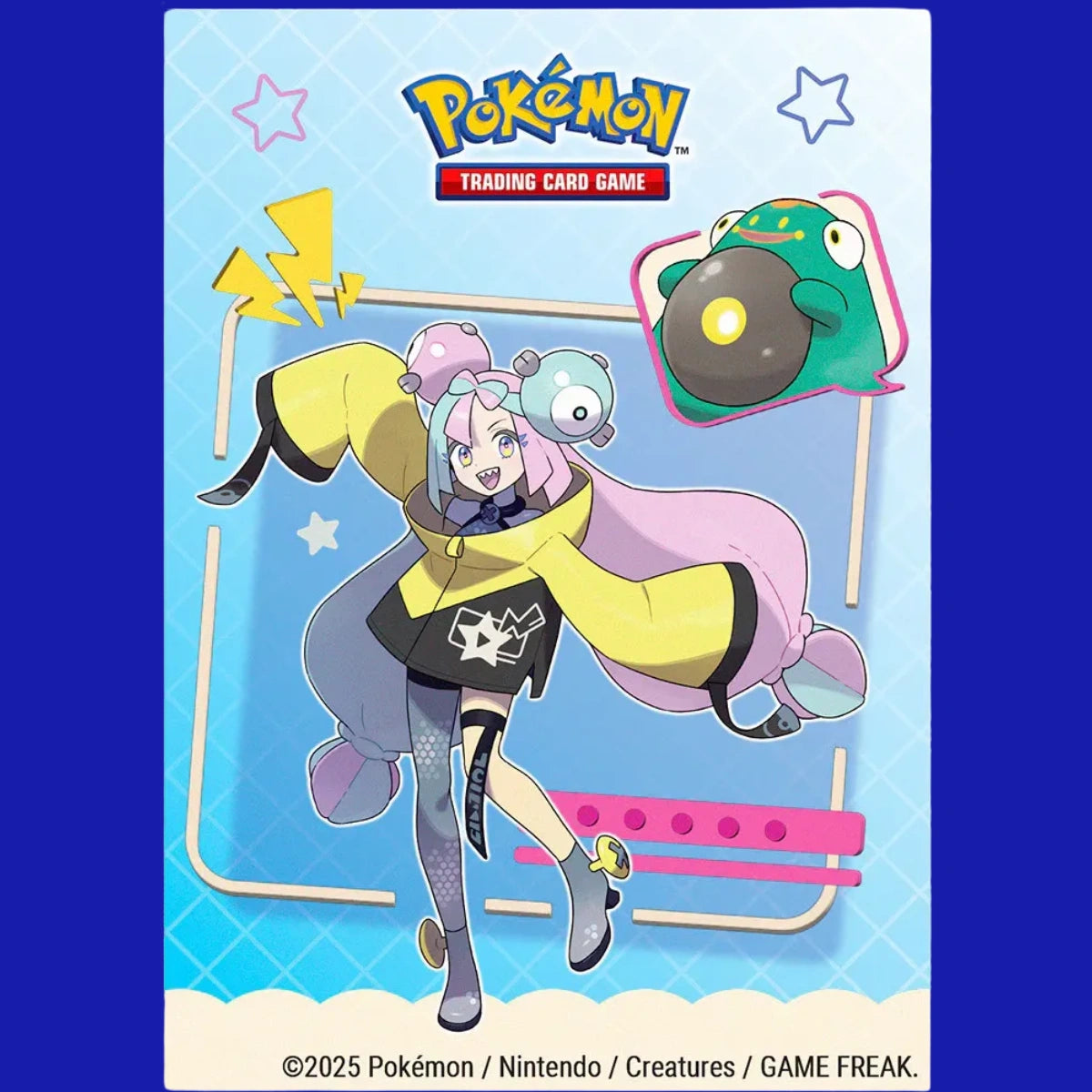 Artwork featured on the Pokémon TCG Iono & Bellibolt Deck Protector Sleeves